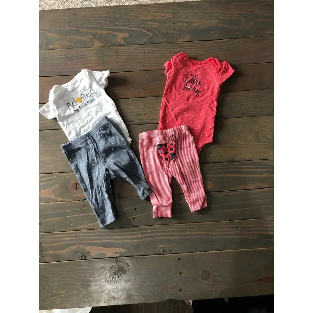 39 piece baby girls Carters clothes size 3 months